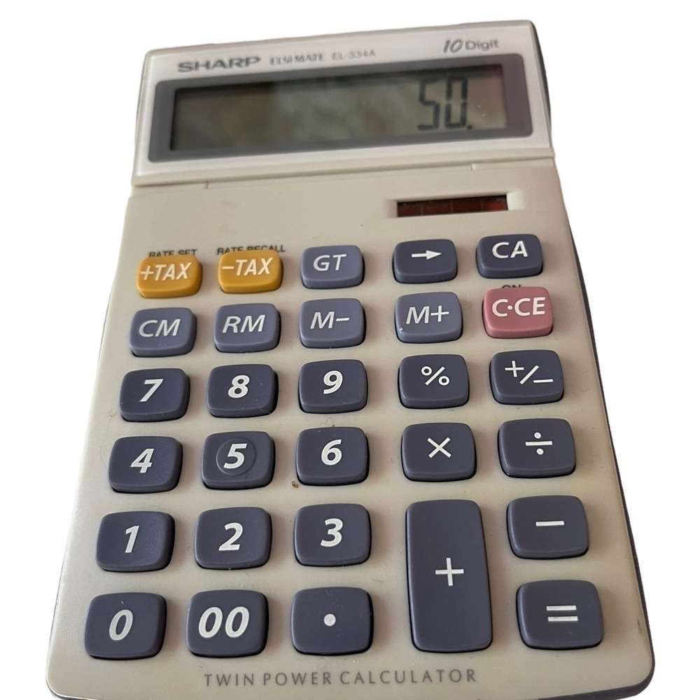 Sharp Elsi Mate El-335A 10 digit calculator